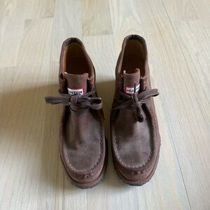 Hunter Chukka Suede Boots Wedge 7.5